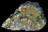 Blue-Green Fluorite with Quartz - China #140260-1